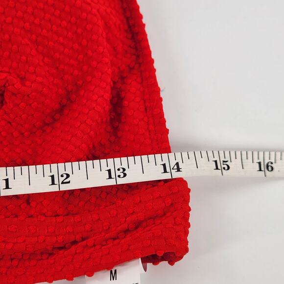 Cupshe Red Plunging Bikini Triangle Top Size Medium Padded Swimwear Sexy Luxe - Picture 9 of 9